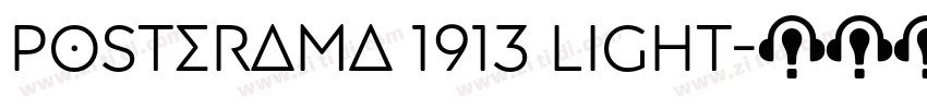 Posterama 1913 Light字体转换